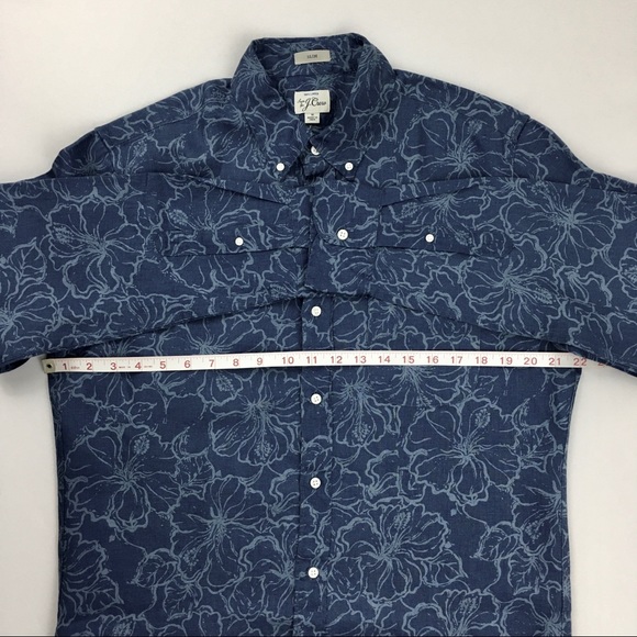 J Crew Slim Linen in Hibiscus Print - Picture 4 of 6